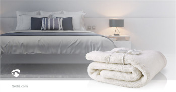 PEBL120CWT2 Elektrische deken | onderdeken | 2 personen | 160 x 140 cm | 3 warmte standen | wasmachinebestendig  Product foto