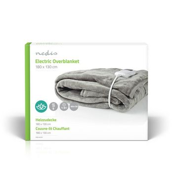 PEBL140CWT Elektrische deken | bovendeken | 1 persoon | 180 x 130 cm | 9 warmte standen | wasmachinebestendig |  foto