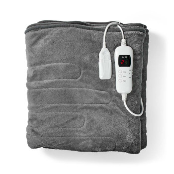 PEBL150CGY Elektrische deken | bovendeken | 2 personen | 200 x 180 cm | 9 warmte standen | wasmachinebestendig  Inhoud verpakking foto