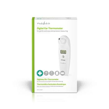 PETH112DWT Digitale oorthermometer | 1 seconde | 10 geheugens | automatische uitschakeling Verpakking foto