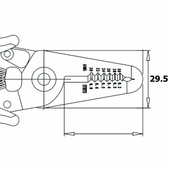 PG-CSP30/1 Schaar, draadstripper, tang in één gereedschap Product foto