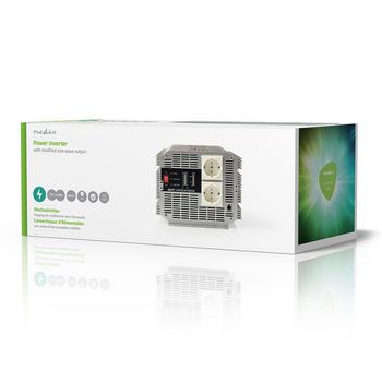 PIMS400012 Inverter gemodificeerde sinusgolf | ingangsvoltage: 12 v dc | apparaat stroomoutput: type f (cee 7/3 Verpakking foto