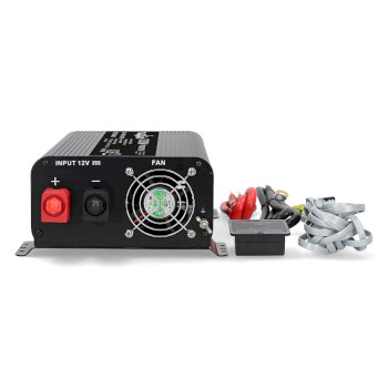 PIP100012FBK Omvormer pure sinusgolf | ingangsvoltage: 12 v dc | apparaat stroomoutput: type f (cee 7/3) / usb-a  Product foto
