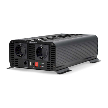 PIP100012FBK Inverter pure sinusgolf | ingangsvoltage: 12 v dc | apparaat stroomoutput: type f (cee 7/3) / usb-a  Product foto