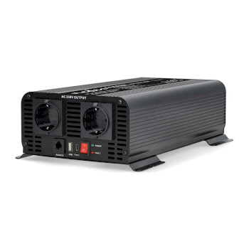 PIP100012FBK Omvormer pure sinusgolf | ingangsvoltage: 12 v dc | apparaat stroomoutput: type f (cee 7/3) / usb-a  Product foto
