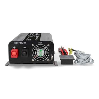 PIP100024FBK Omvormer pure sinusgolf | ingangsvoltage: 24 v dc | apparaat stroomoutput: type f (cee 7/3) / usb-a  Product foto