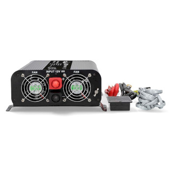 PIP200012FBK Omvormer pure sinusgolf | ingangsvoltage: 12 v dc | apparaat stroomoutput: type f (cee 7/3) / usb-a  Product foto