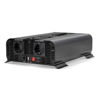 PIP200012FBK Inverter pure sinusgolf | ingangsvoltage: 12 v dc | apparaat stroomoutput: type f (cee 7/3) / usb-a  Product foto