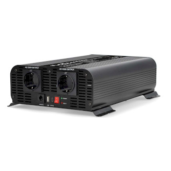 PIP200012FBK Omvormer pure sinusgolf | ingangsvoltage: 12 v dc | apparaat stroomoutput: type f (cee 7/3) / usb-a  Product foto