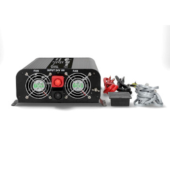 PIP200024FBK Omvormer pure sinusgolf | ingangsvoltage: 24 v dc | apparaat stroomoutput: type f (cee 7/3) / usb-a  Product foto