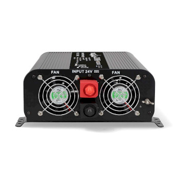PIP200024FBK Omvormer pure sinusgolf | ingangsvoltage: 24 v dc | apparaat stroomoutput: type f (cee 7/3) / usb-a  Product foto