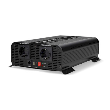 PIP200024FBK Inverter pure sinusgolf | ingangsvoltage: 24 v dc | apparaat stroomoutput: type f (cee 7/3) / usb-a  Product foto