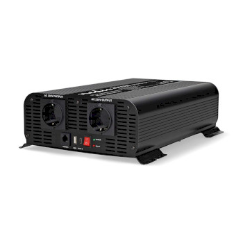PIP200024FBK Omvormer pure sinusgolf | ingangsvoltage: 24 v dc | apparaat stroomoutput: type f (cee 7/3) / usb-a  Product foto