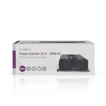 PIP200024FBK Inverter pure sinusgolf | ingangsvoltage: 24 v dc | apparaat stroomoutput: type f (cee 7/3) / usb-a   foto