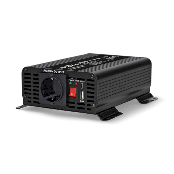 PIP30012FBK Omvormer pure sinusgolf | ingangsvoltage: 12 v dc | apparaat stroomoutput: type f (cee 7/3) / usb-a  Product foto
