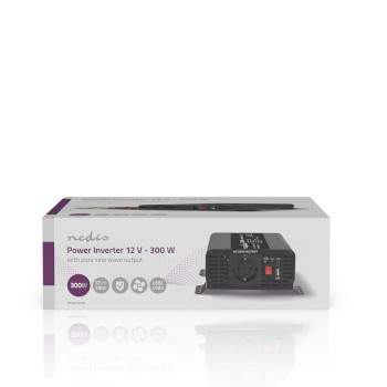PIP30012FBK Omvormer pure sinusgolf | ingangsvoltage: 12 v dc | apparaat stroomoutput: type f (cee 7/3) / usb-a   foto