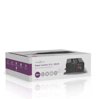 PIP30012FBK Omvormer pure sinusgolf | ingangsvoltage: 12 v dc | apparaat stroomoutput: type f (cee 7/3) / usb-a  Verpakking foto