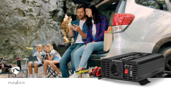 PIP30012FBK Omvormer pure sinusgolf | ingangsvoltage: 12 v dc | apparaat stroomoutput: type f (cee 7/3) / usb-a  Product foto