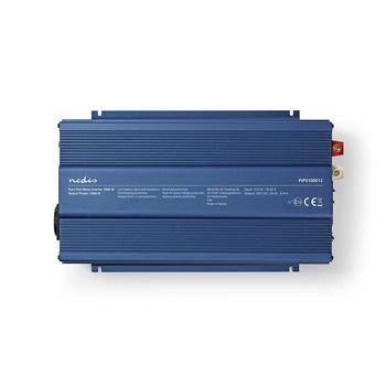 PIPS100012 Omvormer pure sinusgolf | ingangsvoltage: 12 v dc | apparaat stroomoutput: type f (cee 7/3) | 230 v  Product foto