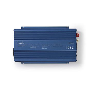 PIPS100024 Omvormer pure sinusgolf | ingangsvoltage: 24 v dc | apparaat stroomoutput: type f (cee 7/3) | 230 v  Product foto