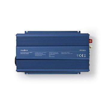 PIPS100024 Inverter pure sinusgolf | ingangsvoltage: 24 v dc | apparaat stroomoutput: type f (cee 7/3) | 230 v  Product foto