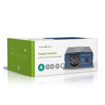 PIPS15012 Omvormer pure sinusgolf | ingangsvoltage: 12 v dc | apparaat stroomoutput: type f (cee 7/3) | 230 v  Verpakking foto