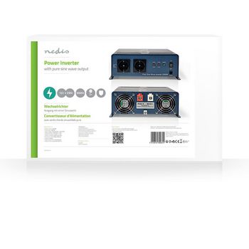 PIPS200012 Omvormer pure sinusgolf | ingangsvoltage: 12 v dc | apparaat stroomoutput: type f (cee 7/3) | 230 v   foto