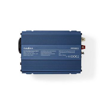 PIPS30012 Inverter pure sinusgolf | ingangsvoltage: 12 v dc | apparaat stroomoutput: type f (cee 7/3) | 230 v  Product foto