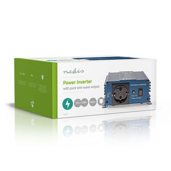 PIPS30012 Omvormer pure sinusgolf | ingangsvoltage: 12 v dc | apparaat stroomoutput: type f (cee 7/3) | 230 v  Verpakking foto