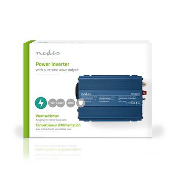 PIPS30012 Inverter pure sinusgolf | ingangsvoltage: 12 v dc | apparaat stroomoutput: type f (cee 7/3) | 230 v  Verpakking foto