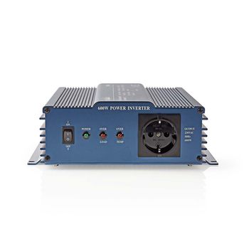PIPS60012 Inverter pure sinusgolf | ingangsvoltage: 12 v dc | apparaat stroomoutput: type f (cee 7/3) | 230 v 