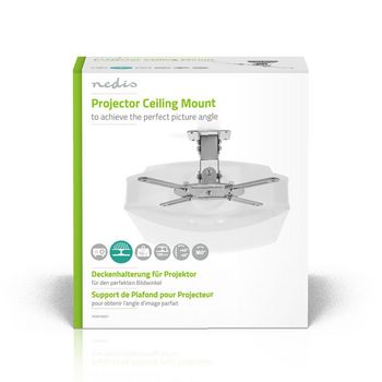 PJCM100GY Projectorbeugel | full motion | 10 kg | draaibaar | kantelbaar | zilver Verpakking foto