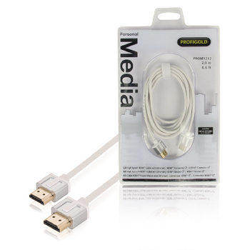 PROM1212 High speed hdmi kabel met ethernet hdmi-connector - hdmi-connector 2.00 m wit