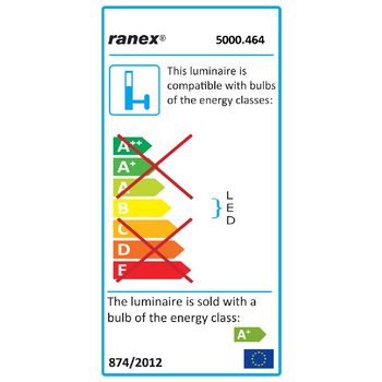 RA-5000464 Led wandlamp voor buiten 3 w 230 lm geborsteld aluminium  foto