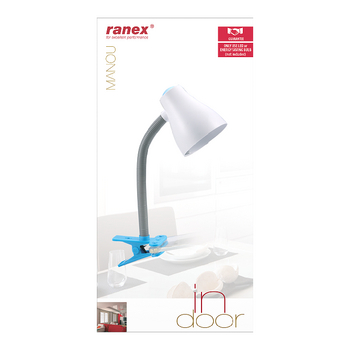 RA-6000629 Desk cliplamp blauw Verpakking foto