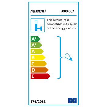 RA-OUTDOOR5 Wandlamp buiten 60 w dag/nacht geborsteld staal  foto