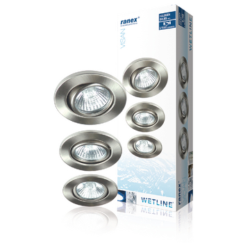 RA-WET03 Halogeen downlight 35 w round aluminium