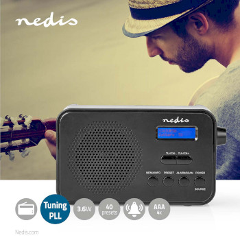 RDDB1000BK Dab+ radio | draagbaar model | dab+ / fm | 1.3 \
