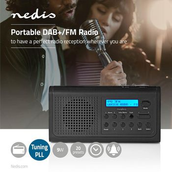 RDDB1500BK Dab+ radio | draagbaar model | dab+ / fm | 2.2 \