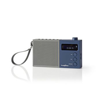 RDDB2210BU Digitale dab+ radio | 4,5 w | fm | klok & alarm | grijs / blauw Product foto