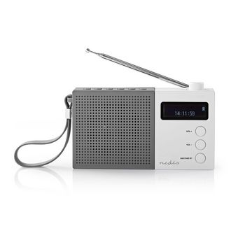 RDDB2210WT Digitale dab+ radio | 4,5 w | fm | klok & alarm | grijs / wit Product foto