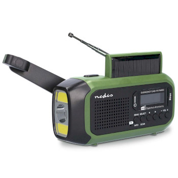 RDDBCR2000GN Noodradio | draagbaar model | dab+ / fm | batterij gevoed / handslinger / solar powered / usb gevoed