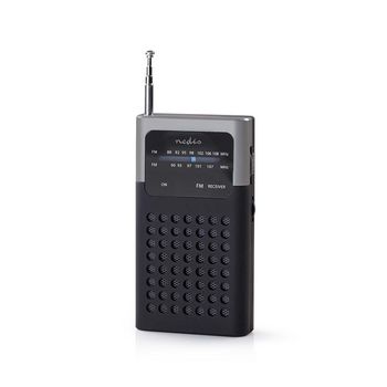 RDFM1100GY Fm-radio | draagbaar model | fm | batterij gevoed | analoog | 1.5 w | zwart-wit scherm | koptelefoon Product foto