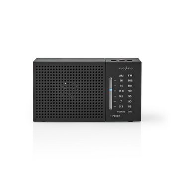 RDFM1200BK Fm-radio | draagbaar model | am / fm | batterij gevoed | analoog | 1.5 w | zwart-wit scherm | koptel Product foto