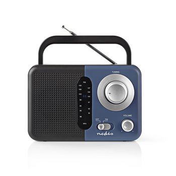 RDFM1300BU Fm-radio | 2,4 w | draaggreep | zwart / blauw Product foto