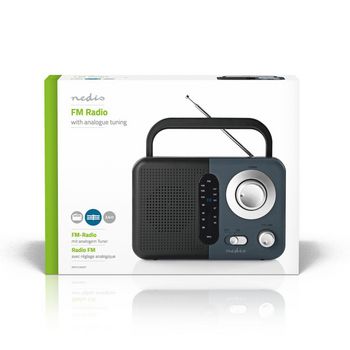 RDFM1300GY Fm-radio | draagbaar model | fm | batterij gevoed / netvoeding | analoog | 2.4 w | zwart-wit scherm  Verpakking foto