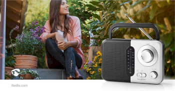 RDFM1300WT Fm-radio | draagbaar model | fm | batterij gevoed / netvoeding | analoog | 2.4 w | zwart-wit scherm  Product foto