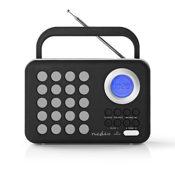 RDFM1310WT Fm-radio | 3 w | klok & alarm | usb-poort & microsd-kaartsleuf | zwart / wit Product foto