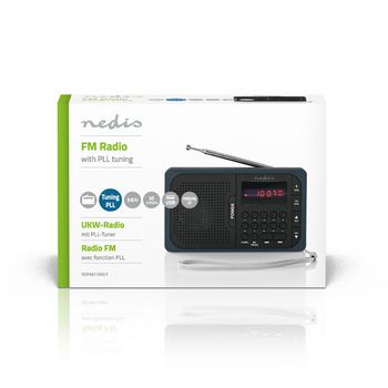 RDFM2100GY Fm-radio | draagbaar model | fm | batterij gevoed / netvoeding | digitaal | 3.6 w | scherm grootte:  Verpakking foto