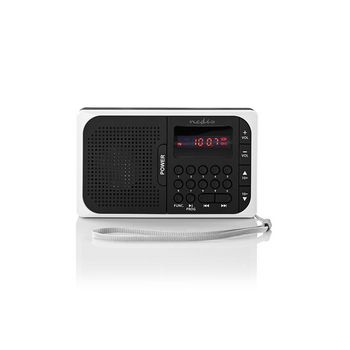 RDFM2100WT Fm-radio | draagbaar model | fm | batterij gevoed / netvoeding | digitaal | 3.6 w | scherm grootte: 